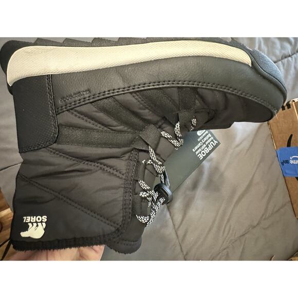 Sorel Whitney II Faux Fur Trimmed Shell Ankle Winter Boots Black Size 5 EUC - Picture 8 of 10